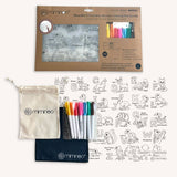 Silicone Reusable Coloring Mat Kids Bundle - Desert Animals