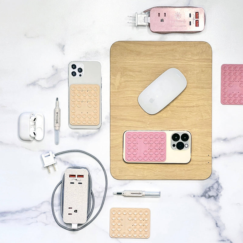 POWER TRIP ECO OUTLET/USB/USB-C CHARGER: Natural