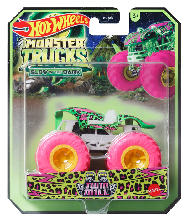 Mattel Hot Wheels Glow In The Dark Monster Trucks