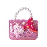 B1334 Mermaid Shiny Quilted Purse (3 Colors): Purple