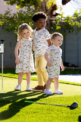 Baby Shorty Polo Romper_Retro Palm Springs: Boy / Retro Palm Springs
