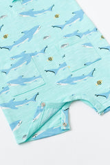 Sleeveless Shorty Henley Romper_Swimming with Sharks: Boy / Swimming with Sharks
