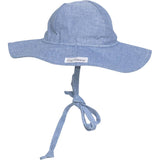 Kids UPF50+ Girls and Boys Floppy Sun Hat: Chambray