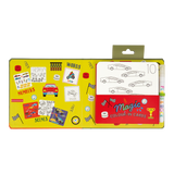 Color-changing water cards featuring cars from Floss and Rock, with vibrant images and playful designs for kids.
