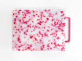 Small Cutting Board with Handle - Pink/Blue