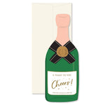 Celebration greeting card featuring champagne glasses and "A Toast To You" message by Ginger P. Designs