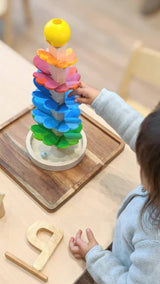Wooden Pagoda marble game