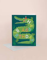 Gator Birthday Greeting Card