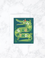 Gator Birthday Greeting Card