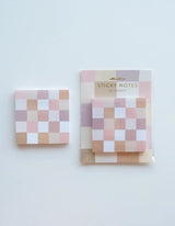 Nude Checks Die-Cut Sticky Notepad