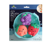 Itzy Splash Pals™ bath water toy set by Itzy Ritzy featuring colorful floating animal characters for kids' bath play.