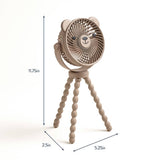 Itzy Breeze 3-Speed Stroller Fan by Itzy Ritzy showing adjustable blades and mounting clip for stroller cooling