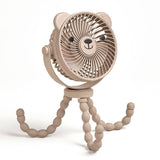 Itzy Breeze 3-Speed Stroller Fan by Itzy Ritzy, small portable fan with adjustable speeds attached to a stroller for cooling.
