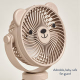 Itzy Breeze 3-Speed Stroller Fan by Itzy Ritzy, small portable fan with adjustable speeds for stroller cooling, in white.