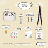 Koko the Panda Kidamento print and digital camera Model P, colorful toy camera designed for children with playful panda design.
