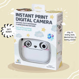 Kidamento Koko the Panda print and digital camera, model P, featuring a cute panda design and compact camera body.