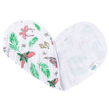Florida Baby floral burp and bib combo from Little Hometown, featuring a colorful floral pattern on soft fabric.