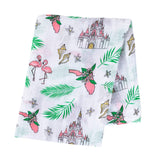 Soft Florida Swaddle Blanket by Little Hometown featuring a colorful floral pattern, perfect for wrapping and soothing babies.