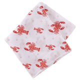 Unisex Heads or Tails swaddle blanket by Little Hometown featuring playful game-inspired print on soft fabric.
