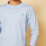UFP 50+ Recycled Polyester Placid Blue Kid Rashguard