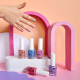 20 FREE Water Based Scented Scratch Off Kids Nail Polish: Cherry Berry - Bright Pink