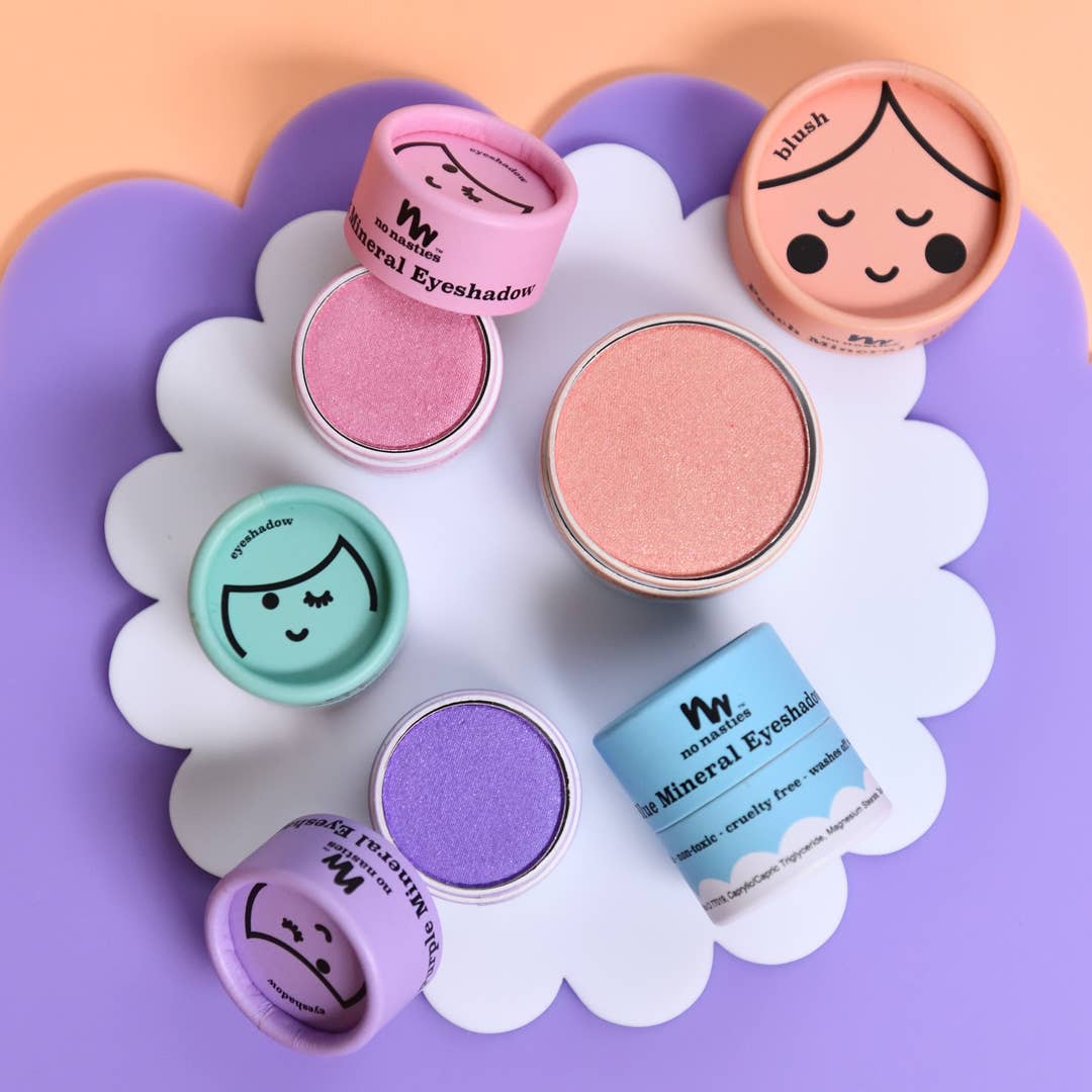 Kids Eco Natural Pressed Eyeshadow & Blush: Pink Eyeshadow