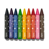 Carry Along Crayons and Unicorn Pals Coloring Book Kit by OOLY, featuring colorful crayons and a whimsical unicorn-themed coloring book.