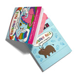 Carry Along Crayons and Unicorn Pals Coloring Book Kit by OOLY, featuring colorful crayons and a whimsical unicorn-themed coloring book.