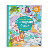Color-in' Book: Outrageous Ocean by OOLY featuring vibrant ocean scenes for creative coloring activities.