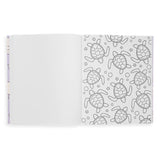 Color-in' Book: Outrageous Ocean by OOLY featuring vibrant ocean-themed illustrations for creative coloring.
