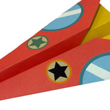 Ooly D.I.Y. paper air planes activity kit with 24 designs, including colorful paper sheets and instructions for building planes.