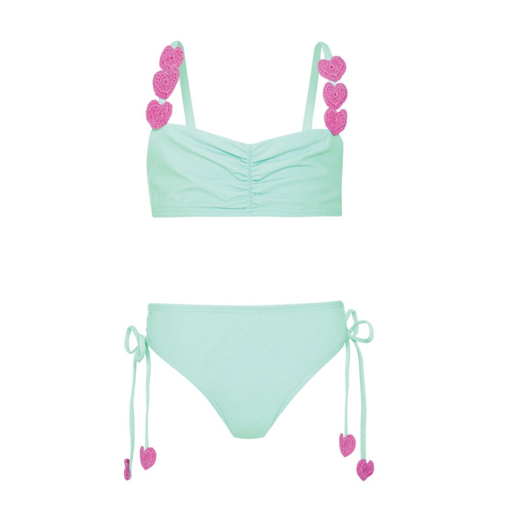 Aqua Hearts Bikini