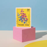 100 Percent thank you greeting card: Singles