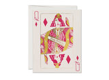 Queen of Diamonds birthday greeting card by Red Cap Cards featuring elegant diamond-themed artwork and festive design.