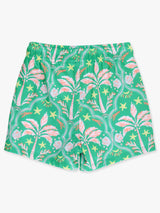 Boys Coconut Cabana Performance Hybrid Swim Trunks: Green / 6-12m