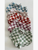 Tiramisu Checkerboard / Laguna Swim Short / UPF 50+ (Baby): 12-18M