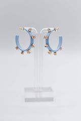 Matte Metal Hoop - Blue