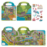 Reusable sticker set featuring colorful city scenes from Stephen Joseph Gifts' Book City collection for kids' creative play.