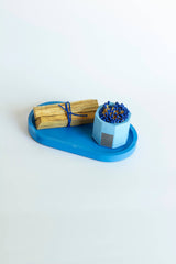 Candle Tray set 3-Piece Palo Santo: Navy