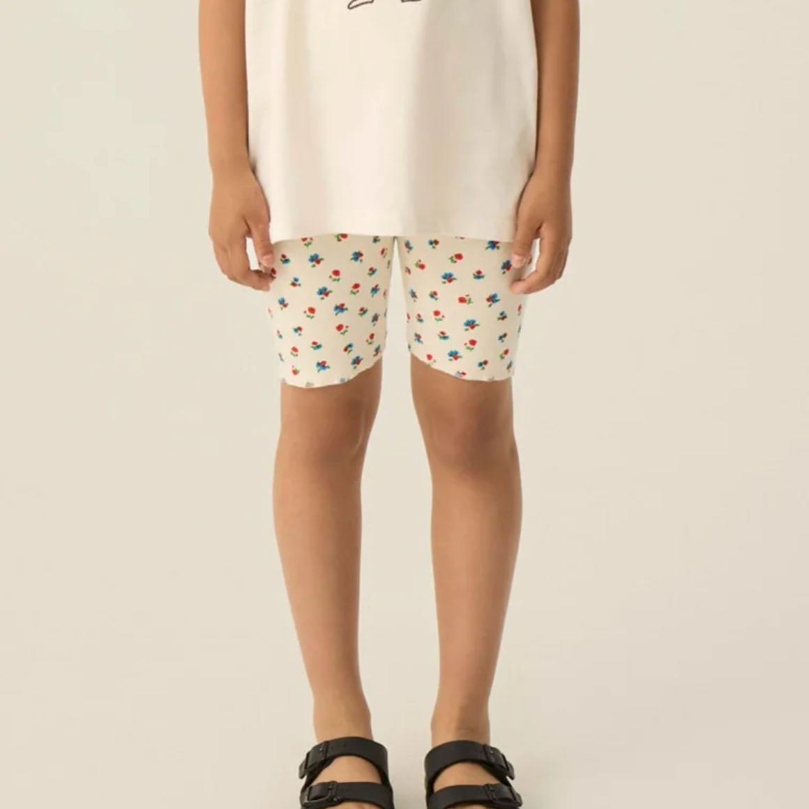 Small Flowers Allover Biker Short