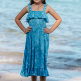 Minnie Dress Batik Orchid Blue