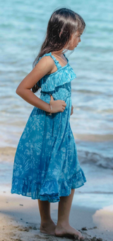Minnie Dress Batik Orchid Blue
