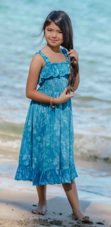 Minnie Dress Batik Orchid Blue