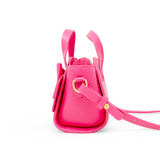 Purple Big Bow Baguette Handbag by Tiny Treats and ZOMI GEMS, featuring a stylish, compact design with a prominent bow detail.