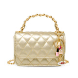 Girl's Classic Link Chain Top Handle Handbag: White