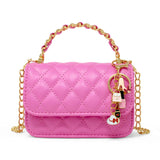 Girl's Classic Link Chain Top Handle Handbag: White