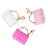 Girl's Classic Link Chain Top Handle Handbag: White