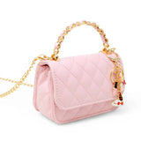 Girl's Classic Link Chain Top Handle Handbag: White