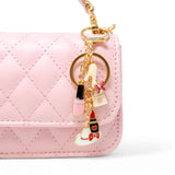 Girl's Classic Link Chain Top Handle Handbag: White