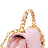 Girl's Classic Link Chain Top Handle Handbag: White